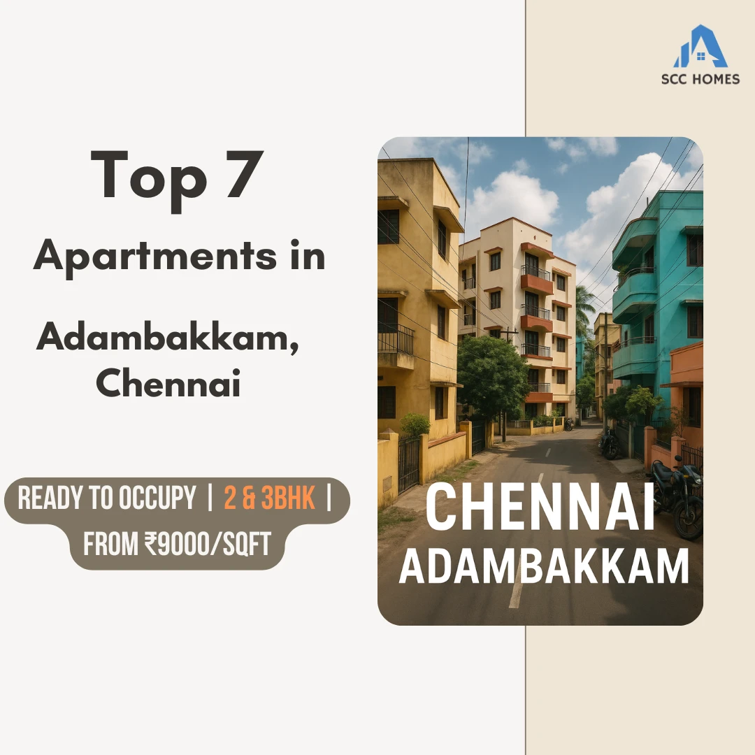 Flats for Sale in Adambakkam, Chennai – 2 & 3BHK, Ready to Occupy
