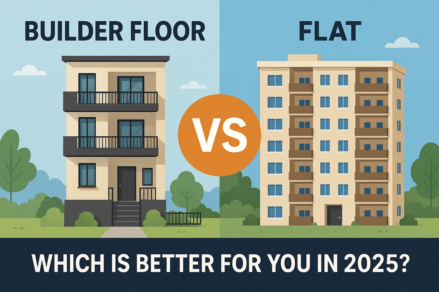 Builder Floor vs Flat – Which is Better for You in 2025?